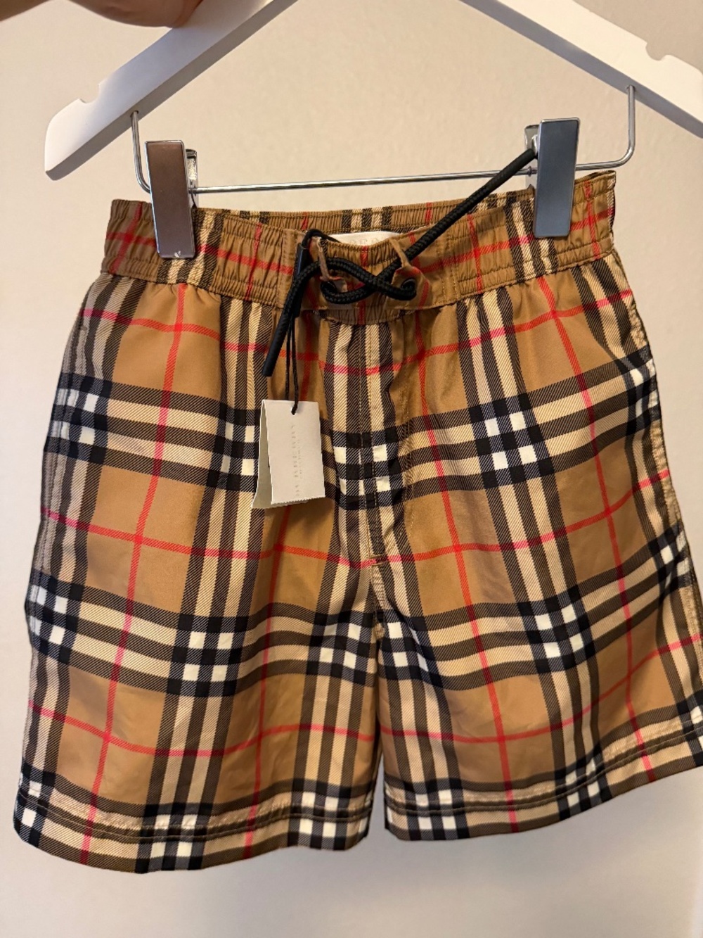 Burberry swim trunks for boys size 6Y